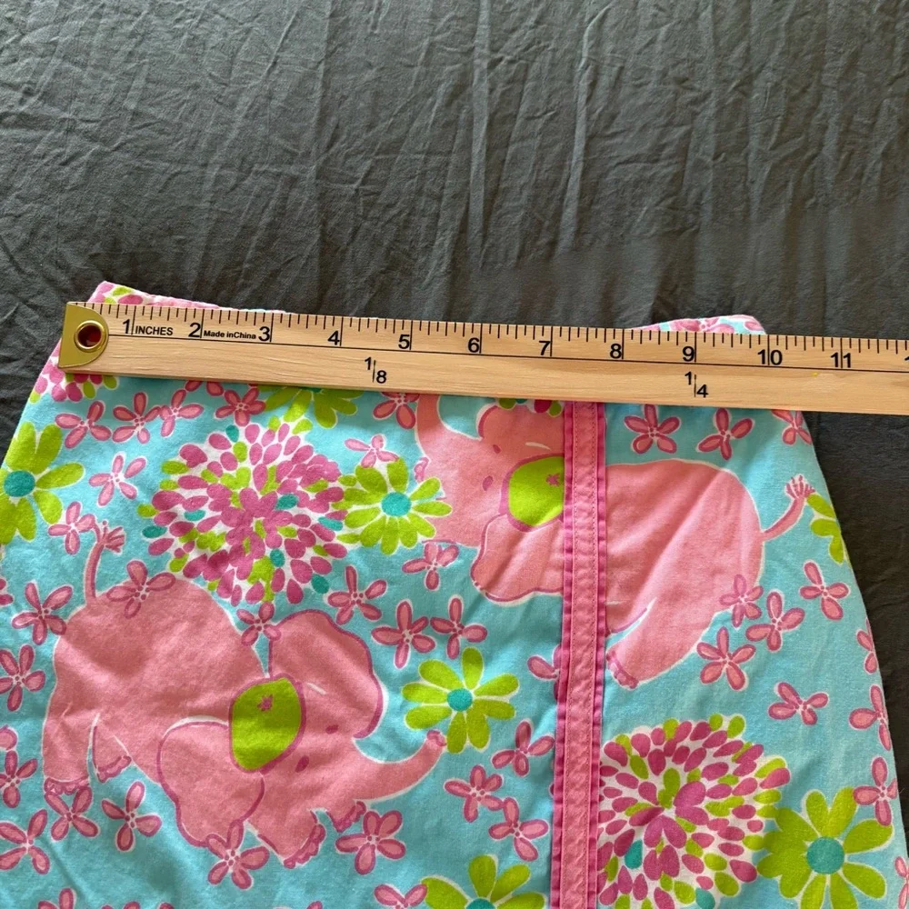 Lilly Pulitzer Girls Elefrance pattern Skirt. Size 6X.